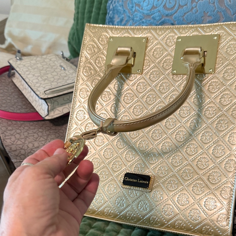 Christian Lacroix Elegant Gold Tote
